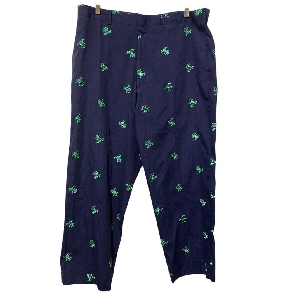 Vtg Murrays Toggery Shop Chino Pants Mens Size 38x28 Blue Nantucket Collection